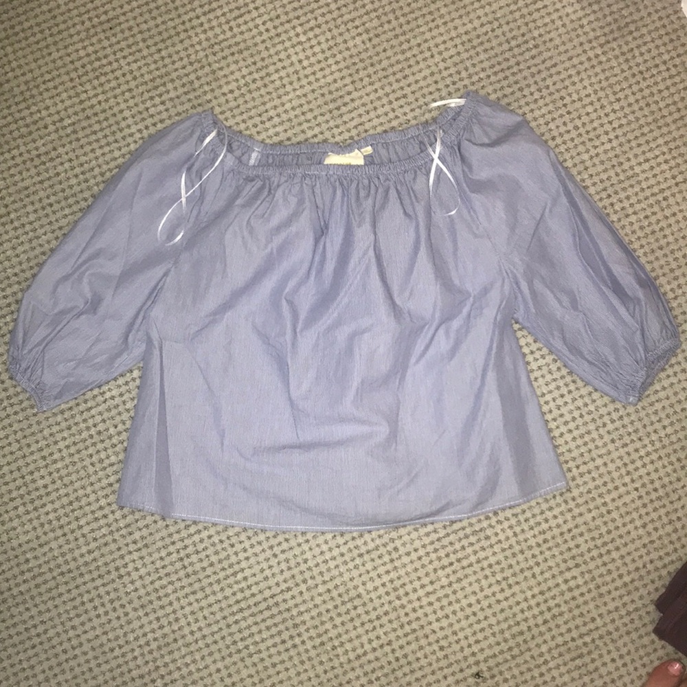 Off the Shoulder Anthropologie Shirt